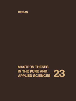 cover image of Masters Theses in the Pure and Applied Sciences